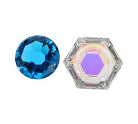 VICASKY Gobelet de Lavage pour Pinceaux de Manucure Cristal avec Couvercle Récipient Liquide Acrylique Outil pour Ongles Naturels et Faux Usage Professionnel et Personnel