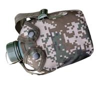 VICASKY Gourde Militaire 1l en Alliage D'aluminium Camouflage, Étanche et Résistante, pour Camping, Randonnée, Survie et Activités Outdoor, Cantine Sportive Pratique et Solide