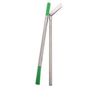 VICASKY Grattoir et Brosse de Nettoyage pour Seuil D'ascenseur en Fer Argenté, Outil Performant pour Entretien Quotidien des Sillons et Angles Difficiles Bâtiments Professionnels