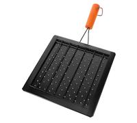 VICASKY Gril Inoxydable Perforé avec Poignée Support Pliable Multifonction pour Barbecue Toaster et Cuisson Camping Rack Portable Carré pour Griller Tortillas et Poisson