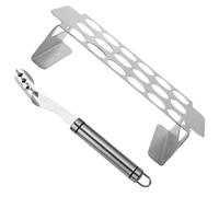 VICASKY Grille à Chili en Acier Inoxydable Outil Vide-Poivron Multifonction pour Barbecue Cuisine Support de Gril Pratique pour Jalapeños Accessoires Barbecue Robustes et Faciles à