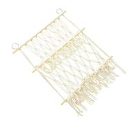 VICASKY Hamac en coton de style nordique Tapisserie murale macramé Rangement pour chambre à coucher