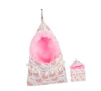 VICASKY Hamac pour Cobayes et Hamsters, Lit Suspendu en Fausse Fourrure Épaisse, Taille Petite, Habitat Confortable pour Petits Rongeurs, Accessoire pour Cage et Coin Repos Sécurisé