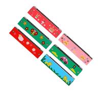 VICASKY Harmonica 16 Trous en Bois pour Enfant Musical Bouche Débutant 6 Pièces Couleur Aléatoire