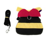 VICASKY Harnais Lapin Petit Modèle avec Laisse pour Promenade Extérieure Gilet et Confortable Design Abeille Mignon pour et