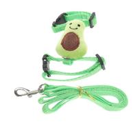 VICASKY Harnais Réglable pour Petits Animaux, Ensemble Laisse Et Gilet en Nylon Doux, Taille s Verte, Promenade en Extérieur, Adapté pour Lapins, Hamsters Et Cochons D’Inde