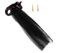 VICASKY Headband Gothique avec Cornes de Diable et Voile -tête Halloween à Rose Rouge pour Cosplay et Fête Accessoire Photo Mystique