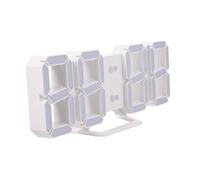 VICASKY Horloge Numérique 3D LED Affichage Rouge et Blanc, Réveil USB Rechargeable, Fonction Alarme Répétition, Luminosité Réglable, Affichage Date et Température, pour Chambre et Bureau