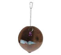 VICASKY Hôtel pour Perroquets avec Fenêtre Panoramique Accessoires de Lit Maison Suspendue pour Oiseaux