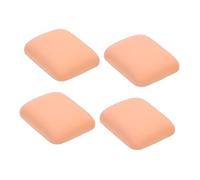 VICASKY Houppettes à Poudre Maquillage Souples Lot de 4 Format Triangulaire Couleur Peau de Coton Double Usage Visage Femme Voyage