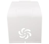 VICASKY Housse de Protection pour Moteur Extérieur en Plastique Blanc Ouvertures D'aération, Étanche pour Pompe Extérieure, pour Jardin et Usage Industriel
