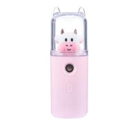 VICASKY Humidificateur Portable Rechargeable en Plastique Léger Petit Humidificateur de Poche Rose Clair Brumisateur Visage de Voyage Compact pour Hydratation et Rafraîchissement Peau