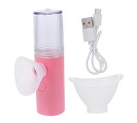 VICASKY Humidificateur Yeux à Pulvérisation Fine Appareil de Soin Visage Rose Compact et Portable Hydratant et Relaxant Adapté Voyage et Usage Quotidien Vaporisateur à Brouillard