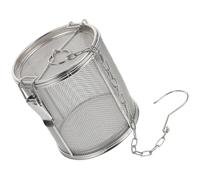 VICASKY Infuseur à Épices en Acier Inoxydable Design de Séparation D'assaisonnement, Panier Suspendu pour Mijoté en Cocotte, Filtre à Assaisonnement Réutilisable Argenté Style Aléatoire