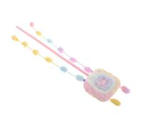 VICASKY Interactif pour Chat Peluche Longue Couleur Macaron Rose Stimulation Ludique pour Intérieur