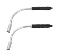 VICASKY Jeu de 2 Gaines de Frein de Vélo avec Manchon en Caoutchouc, Coude V pour Câble de Frein, Accessoires Vélo Compatibles VTT et Route, Protection Solide et Performance de Freinage