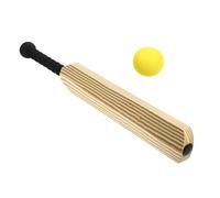 VICASKY Jeu de Cricket Garçon et Filles 24 Pouces Eva Bois Texturé Ensemble de Batte et Balle Sécurisé Sport Extérieur Plage Loisirs Famille