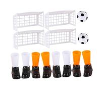 VICASKY Jeu de Football de Table pour Garçon et Filles Jouet Interactif à Doigts avec 2 Mini-Marionnettes 4 Buts 2 Ballons et 4 Paires de Chaussures Améliore la Coordination Œil-Main