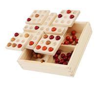 VICASKY Jeu de Société Échiquier Rotatif pour Garçon et Filles, Plateau Interactif Multifonction 1 Set, Bois Lisse Sécurisé, Favori pour Famille et Soirée Ludique