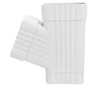 VICASKY Jonction en Y de gouttière résidentielle, Déviateur de drainage des eaux pluviales de toiture, 6 cm × 8 cm, alliage d'aluminium, surface oxydée, pour extension extérieure
