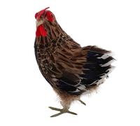 VICASKY Jouet d'alimentation pour poulet - Mini poulet de simulation - Statue de jardin - Véritable bras de poulet - Décoration de jardin en plein air - Poulet