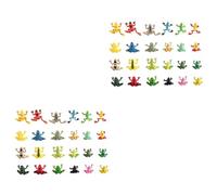 VICASKY Jouet escargot 48 pièces petit modèle grenouille peluche mini grenouille en caoutchouc modèles jouets figurines miniatures grenouille modèle artificiel statue poupée enfant PVC