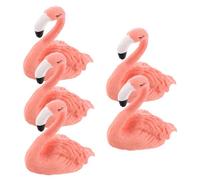 VICASKY Kit complet d'exercices pour nail art - 5 supports à ongles en résine flamant rose avec base stable