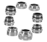 VICASKY Kit D'adaptateurs pour Robinet Cuisine vers Tuyau D'arrosage 8 Pièces en Laiton Compatibilité Multi-Tailles Raccords Universels pour Évier Usage Domestique Arrosage Extérieur