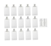 VICASKY Kit de 16 Sachets de Shampoing et Lotion en Pet 100ml, Pratique et Facile à Ouvrir, pour Voyage et Vacances, Pochette Cosmétique Étanche et Réutilisable