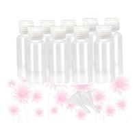 VICASKY Kit de 17 Pièces de Flacons de Shampoing Vides Rechargeables 50ml en Plastique Mini Entonnoir Portable pour Voyage et Camping