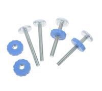 VICASKY Kit de 4 Tiges Filetées Métalliques Bleu 100 MM pour Barrière de Sécurité Garçon et Filles Vis de Fixation par Pression sans Perçage Accessoires pour Portails D’Escalier et