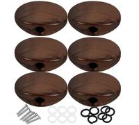 VICASKY Kit de 6 Boutons d'Accordage pour Guitare Acoustique en Plastique, Vis Argentées Incluses, Mécaniques Solides Adaptées la Réparation Réglage en Concert