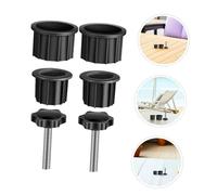 VICASKY Kit de Bouchons et Vis de Fixation pour Pied de Parasol Accessoires Plastique Résistant pour Support de Parasol Extérieur Anneaux Adaptation pour Pied Terrasse et Jardin