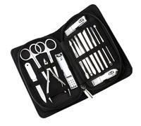 VICASKY Kit de Coupe-Ongles en Acier Inoxydable 15 Pièces Manucure Ergonomique pour Doigts et Orteils Outils de Beauté Pratiques pour Usage