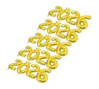 VICASKY Kit de Décoration 5 Pièces Ballons Chiffres 2026 en Aluminium Doré Couronne Accessoires Photobooth Nouvel An et Remise de Diplômes Guirlande Festive pour Anniversaires et