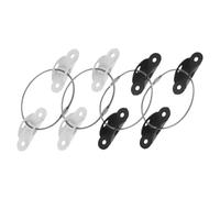 VICASKY Kit De Fixations Murales Antichute Pour Meubles, Garçon Et Filles Et Bébés, Sangles Larges En Nylon Blanc Et Noir, Ancrages Robustes En Acier Inoxydable, Sécurité Maison, Set 4 Pièces Vis