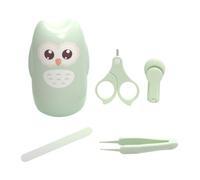 VICASKY Kit De Manucure Pour Bébé Mixte Coupe-ongles Sécurisé, Ciseaux Et Lime, En Plastique Léger Menthe, Soin Des Ongles -nés Pince à Épiler, Ensemble Complet De 5 Pièces Portable