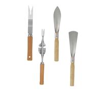 VICASKY Kit de Pelle de Jardinage Multifonction Acier Inoxydable avec Manche Petit et pour Plantation Désherbage et Entretien des Plantes