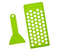 VICASKY Kit de Remplissage Lèvres 5 G en Pp Vert Plateau à 50 Cavités et Spatule pour Fabrication DIY de Gloss Rouge à Lèvres et Cosmétiques Faits Main Outil Cosmétique Pratique