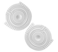 VICASKY Kit de Réparation Auto-Adhésif pour Talons de Chaussures en Caoutchouc Blanc Coussinets Antidérapants pour Chaussures de Sport 1 Paire Patchs Solide Compatibles Baskets