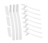 VICASKY Kit de tondeuse à sourcils - 10 pièces - Kit de sourcils avec mini rasoir - Soin du visage pour femme - Parfait pour un anniversaire/Nouvel An