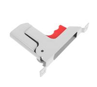 VICASKY Kit de Verrouillage Métallique Blanc pour Barrière de Lit Pliable, Mécanisme de Libération Rapide à Bouton Sécurisé, Support Robuste pour Rails de Lit Médicalisés, Usage