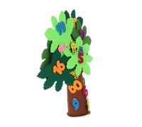 VICASKY Kit DIY Arbre Feutre sans Découpe Montessori Compter pour Tout-Petits Activité Manuelle Éducative pour Développer la Motricité Fine Maternelle