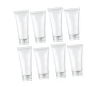 VICASKY Kit Flacons de Voyage Rechargeables 10 Pièces Légers et Résistants en Colle Flexible 5 Flacons 10ml pour Shampoing et Gel Bain Valise