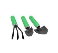 VICASKY Kit Outils Jardinage Bonsaï Succulentes 3 Pièces Mini Acier Inoxydable Vert Noir pour Plantation en Pot Intérieur Jardinage Déco Plantes Délicates