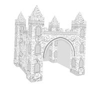 VICASKY Kit Puzzle 3D à Colorier pour Garçon et Filles, Château en Papier Écologique, Kit DIY Créatif de Coloriage, Jeu Éducatif Stimulant L’Imagination, Anniversaire et Loisirs Créatifs