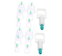 VICASKY Kit Ventouses de Massage Manuel avec Pompe à Main pour Thérapie par Ventouses Stimulation Circulation Sanguine et Soulagement Musculaire à Domicile