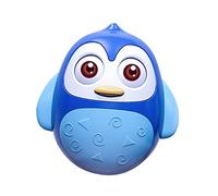 VICASKY la cloche secouer le pingouin interactif tube doudou bébé jouet pilule gobelet hochet gobelet enfant gobelet mobile plastique bleu