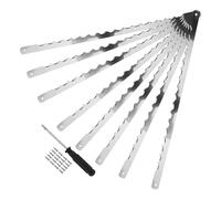 VICASKY Lames de Couteau Multifonction avec Vis et Tournevis Acier Inoxydable Design Dentelé Gâteaux Cuisine Domestique ou Professionnelle