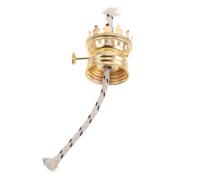 VICASKY Lampe à Huile Brûleur De Remplacement Socle Métal Doré Support De Mèche pour Lampe à Pétrole Décoration Intérieure Et Extérieure